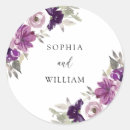 Search for violet flower stickers Watercolor