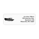 Search for stick return address labels Black and white