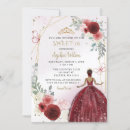 Search for burgundy sweet 16 invitations Glitter