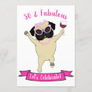Search for funny pug invitations Cute