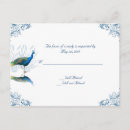 Recherche de paon bleu invitations Romantique