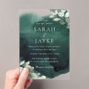 Recherche de simple emerald green mariage invitations Verdure