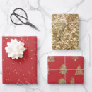 Search for gold christmas tree wrapping paper Glitter