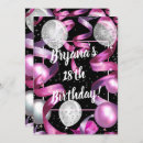 Search for 18th balloons birthday invitations Girls