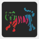 Search for colourful tiger stickers Rainbow