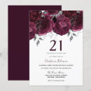 Search for maroon 21st birthday invitations Burgundy