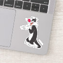 Recherche de looney tunes autocollants Looney toones cat