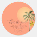Search for sunset wedding stickers Minimal