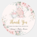 Recherche de thé anglais autocollants Fleurs rose pâle