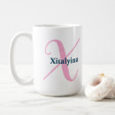 Search for fancy monogram mugs Pink