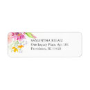 Search for purple and orange return address labels For her