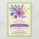 Search for violet bridal shower invitations Bride