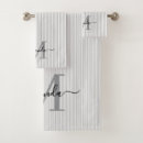 Search for gray and white stripe bath towels For her