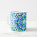 Search for blue mandala mugs Boho
