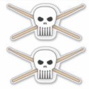 Search for drumsticks stickers Rock