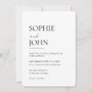 Search for mini wedding invitations Black and white