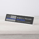 Search for police officer name plates Desk