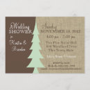 Recherche de pine tree bridal shower invitations Rustique