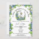 Search for a little duckling is on the way baby shower invitations Greenery