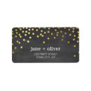 Search for gold dots return address labels Stylish