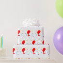 Recherche de ballon rouge papier cadeau Motif