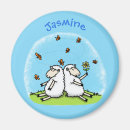 Search for sheep lamb magnets Illustration