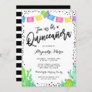 Search for mexican fiesta quinceanera invitations Sweet 15