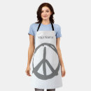 Search for sign for peace aprons Retro