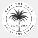 Search for beach wedding stickers Black and white