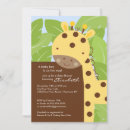 Search for yellow giraffe invitations Shower