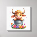 Search for funny animal canvas prints Moo