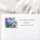 Search for hydrangea flowers return address labels Country