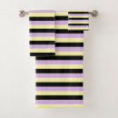 Search for purple bath towels Black