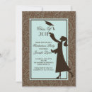 Search for brown damask invitations Modern