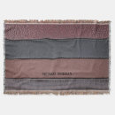 Search for black leather blankets Brown