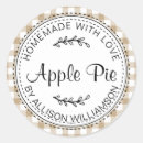 Recherche de pi stickers autocollants Tarte aux pommes