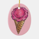 Search for ice cream cone ornaments Pink