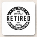Search for funny retirement coasters Retired