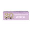 Search for glitter return address labels Purple