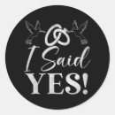 Search for i said yes stickers Blushing bride