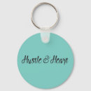 Search for hustle keychains Typography