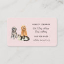 Search for pet sitting business cards Watercolor