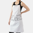 Search for cartoon art aprons Cats