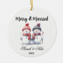 Search for snowman couple ornaments Snowmen