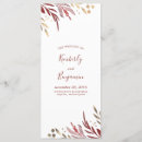 Search for red and gold wedding programs Floral