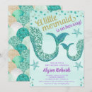 Search for teal baby girl shower invitations Under the sea