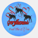 Search for greyhound dog stickers Heart