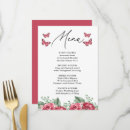 Search for burgundy menus Elegant