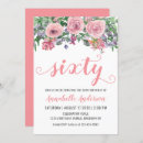 Search for floral 60th birthday invitations Rustic