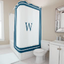 Search for coastal blue white shower curtains Monogrammed